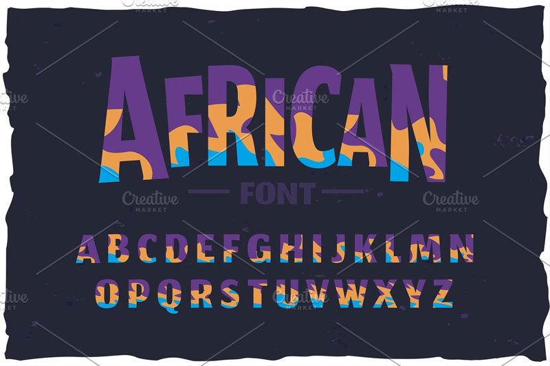 otf color african font