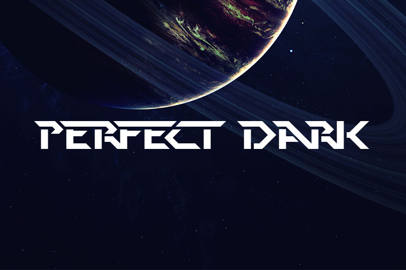 perfect dark space font