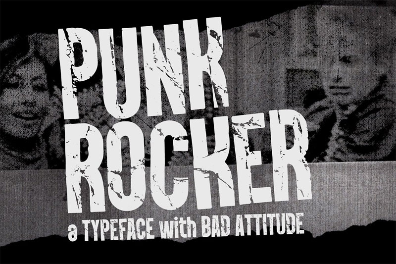 punkrocker industrial font