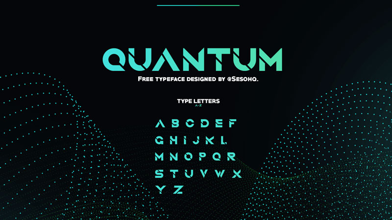 quantum space font