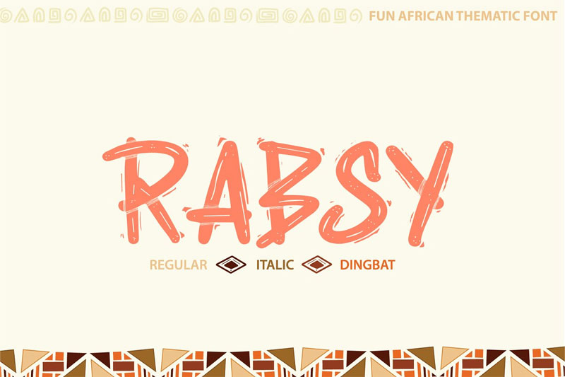 rabsy african font