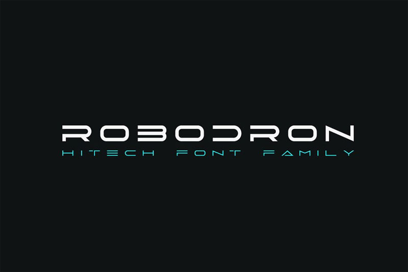 robodron space font