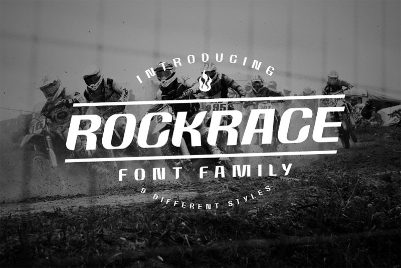 rockrace sports font