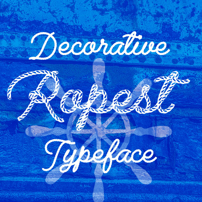 ropest embroidery font