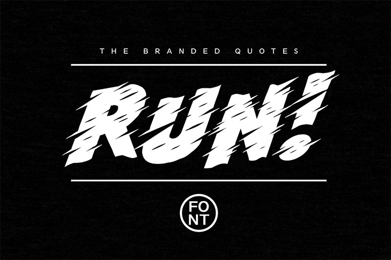 run! sports font