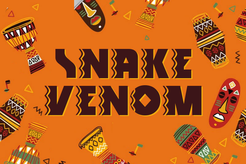 snake venom african font