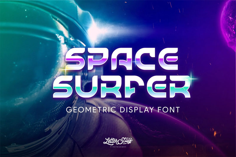 spacesurfer display space font