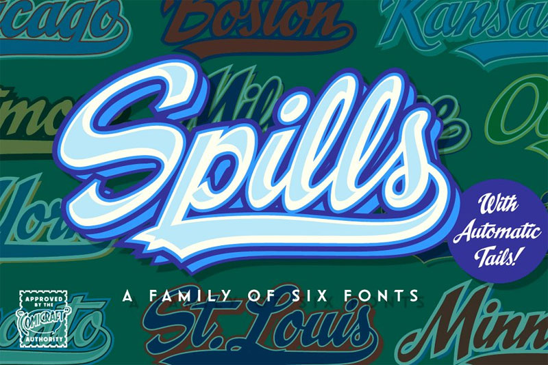 spills sports font