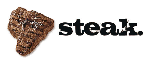 steak distressed font