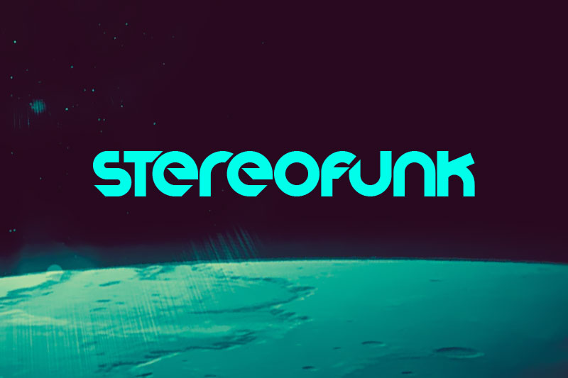stereofunk space font
