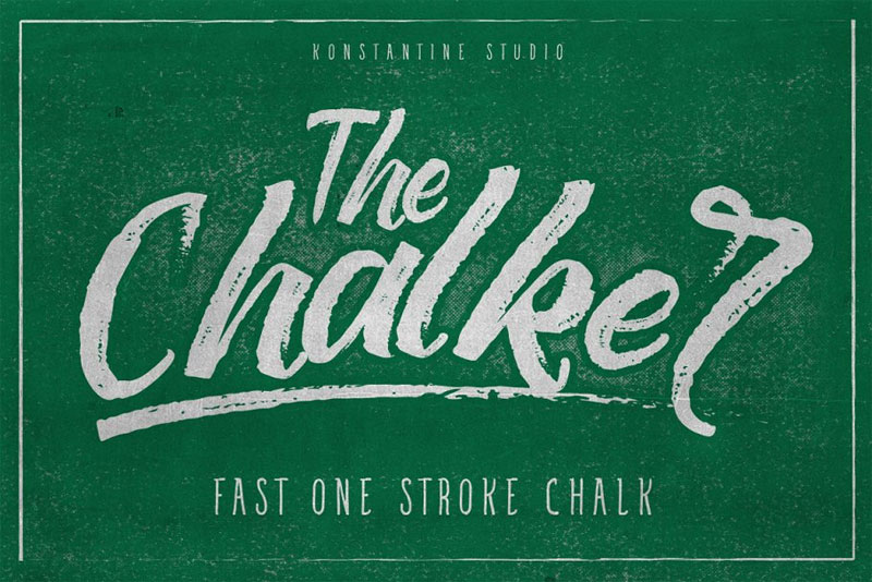 the chalker chalk lettering chalkboard font