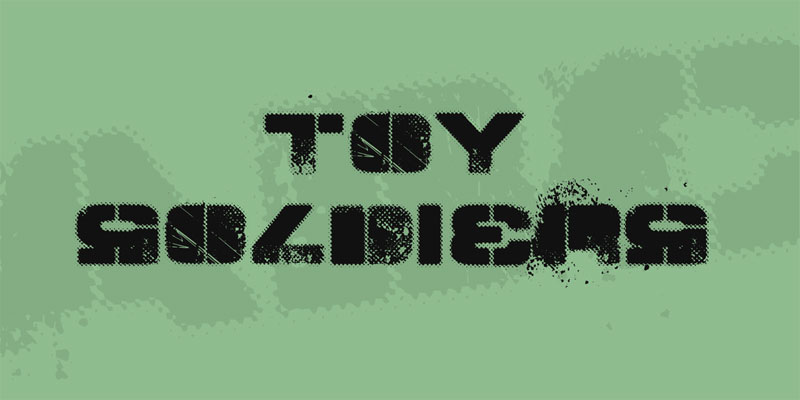 toy soldiers military font