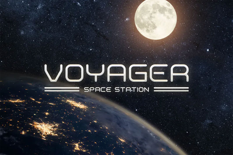 voyager typeface space font