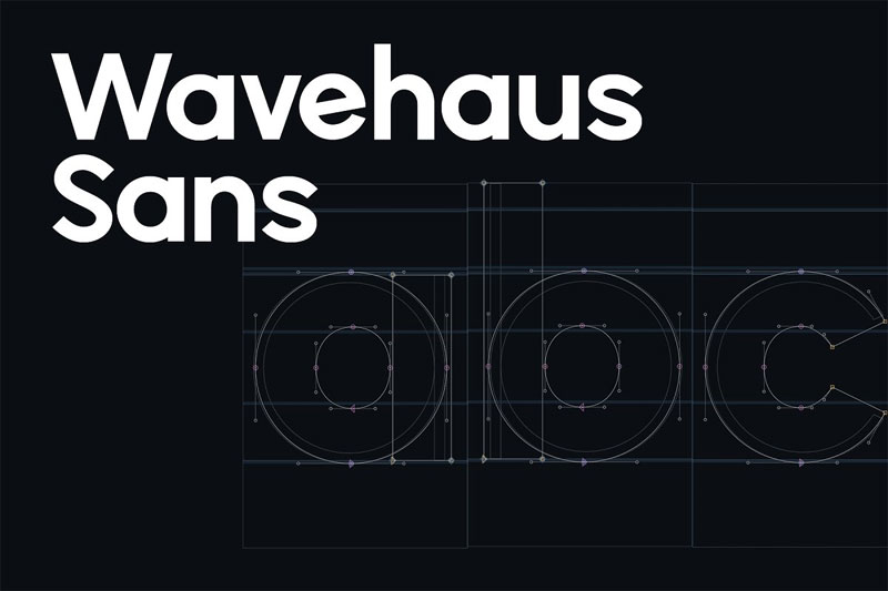 wavehaus sans typeface geometric font