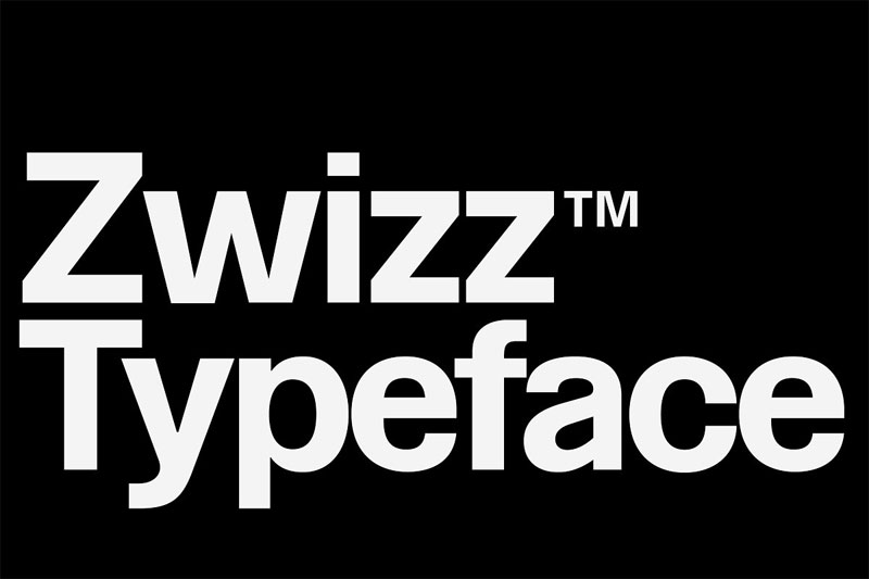 zwizz™ typeface industrial font