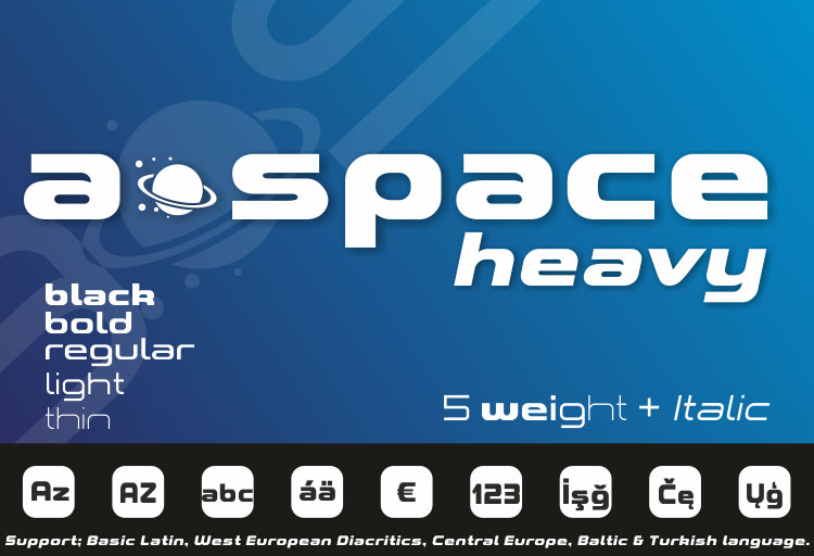 a space futuristic font