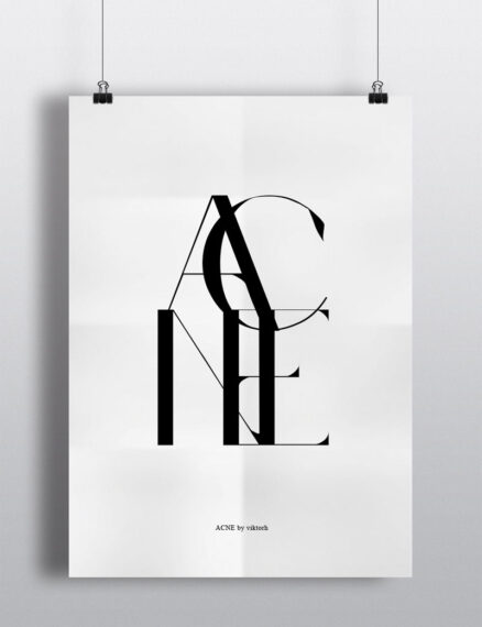 acne futuristic font