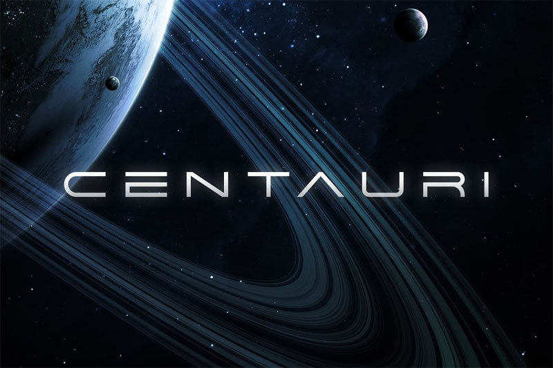 centauri futuristic font