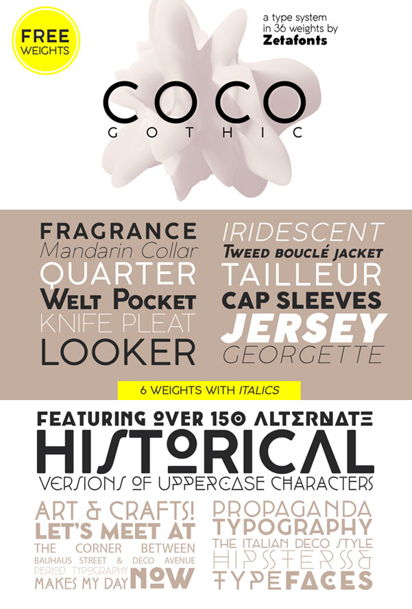 coco gothic rounded font