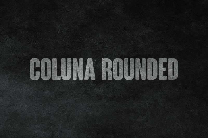 coluna rounded rounded font