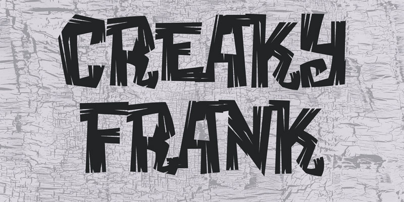 creaky frank creepy font