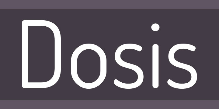 dosis rounded font