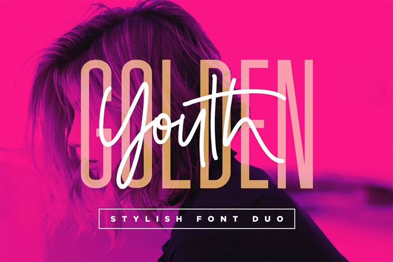 golden youth condensed font