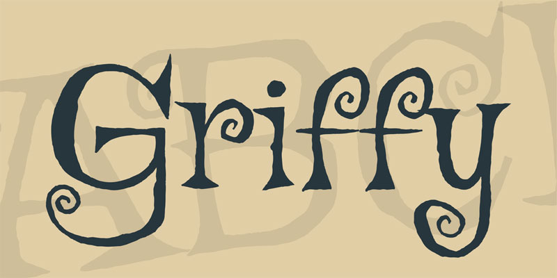 griffy creepy font