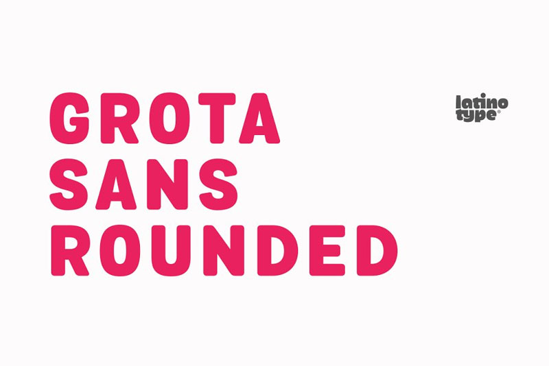 grota sans rounded rounded font