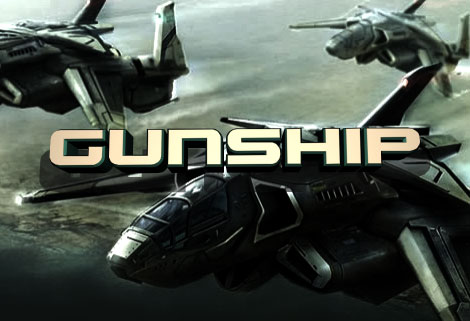 gunship futuristic font