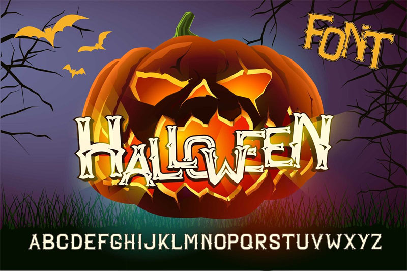 halloween creepy font