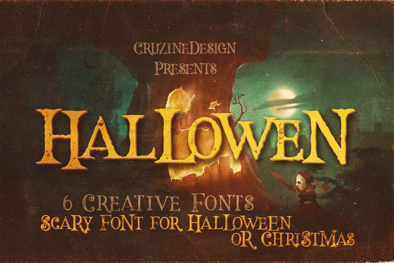 hallowen typeface creepy font