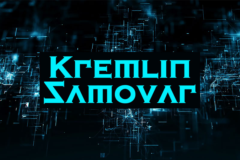 kremlin samovar futuristic font
