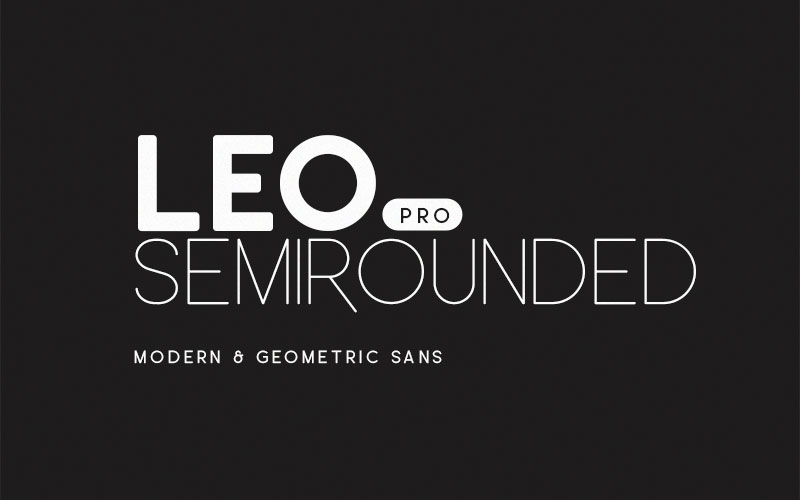 leo semirounded rounded font