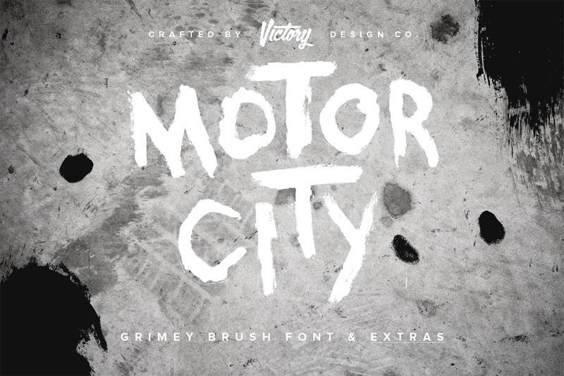 motor city creepy font
