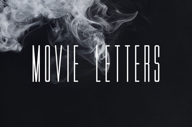 movie letters condensed font