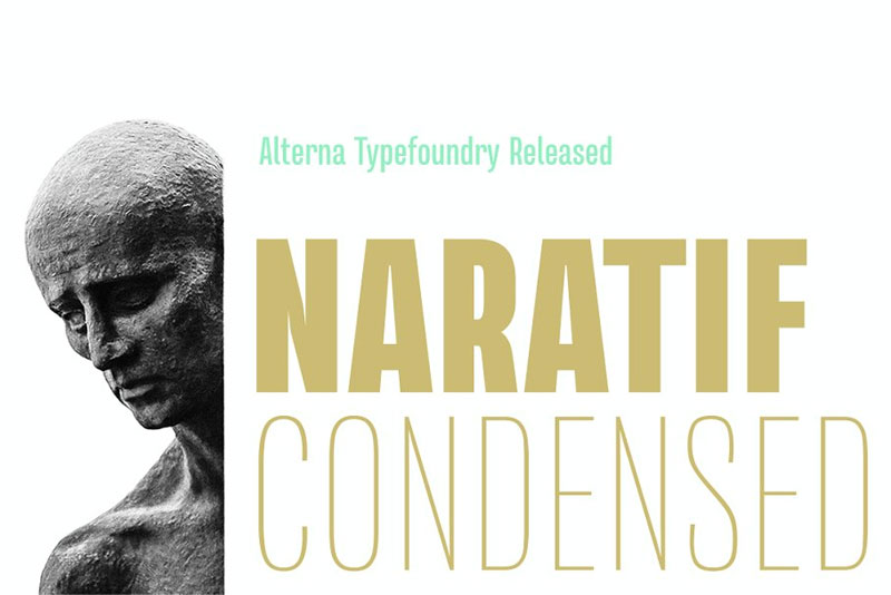 naratif condensed condensed font
