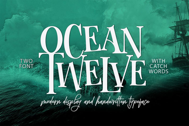 ocean twelve creepy font