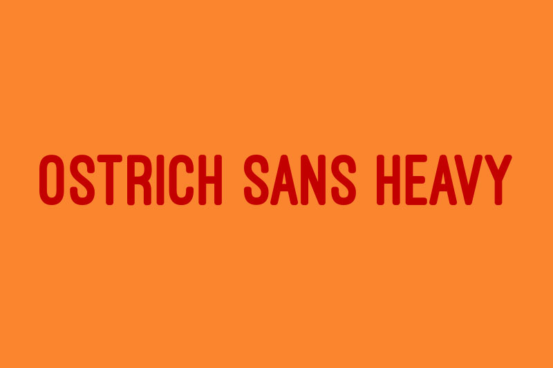ostrich sans heavy condensed font