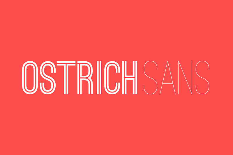 ostrich sans inline condensed font