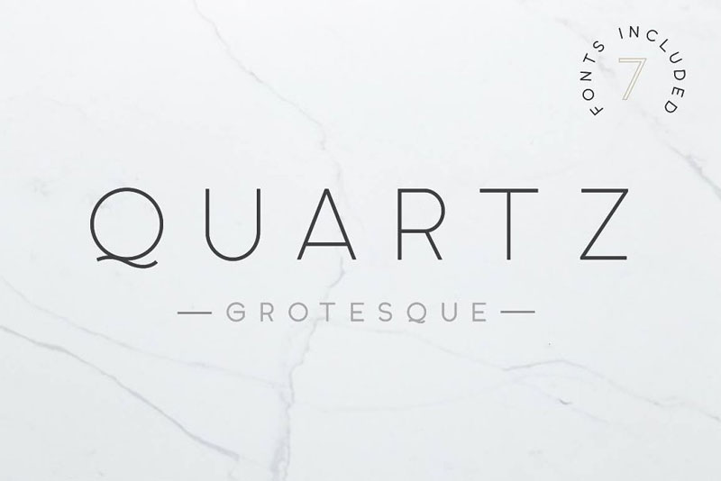 quartz grotesque rounded font