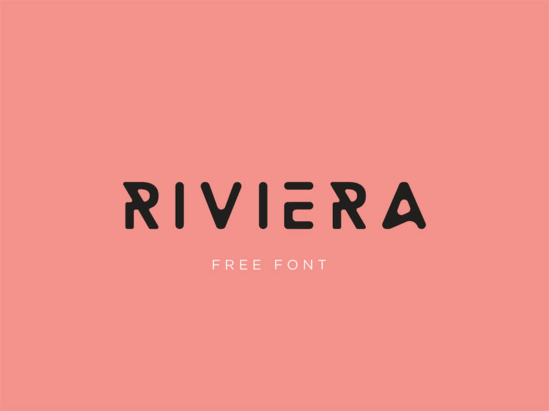 riviera futuristic font
