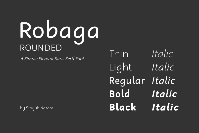 robaga rounded rounded font