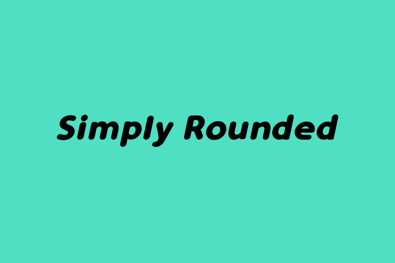 simply rounded rounded font