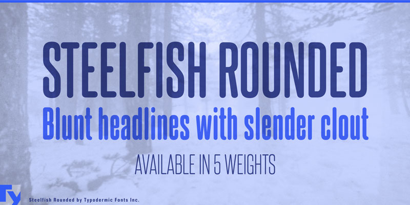 steelfish rounded condensed font