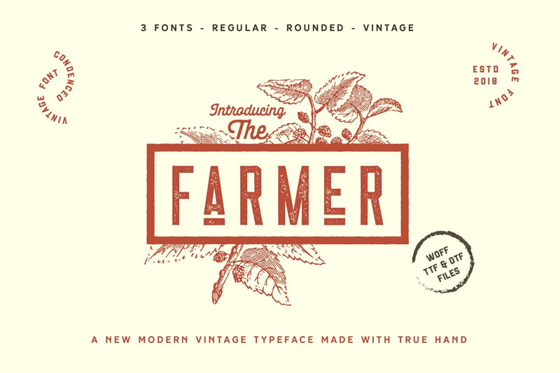 the farmer condensed font