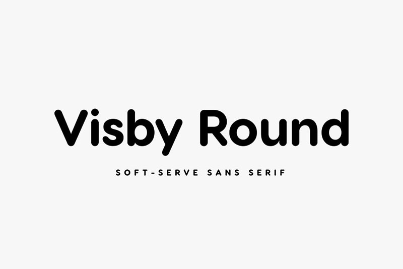 visby round cf soft geometric sans rounded font