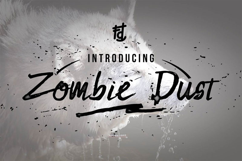 zombie dust creepy font