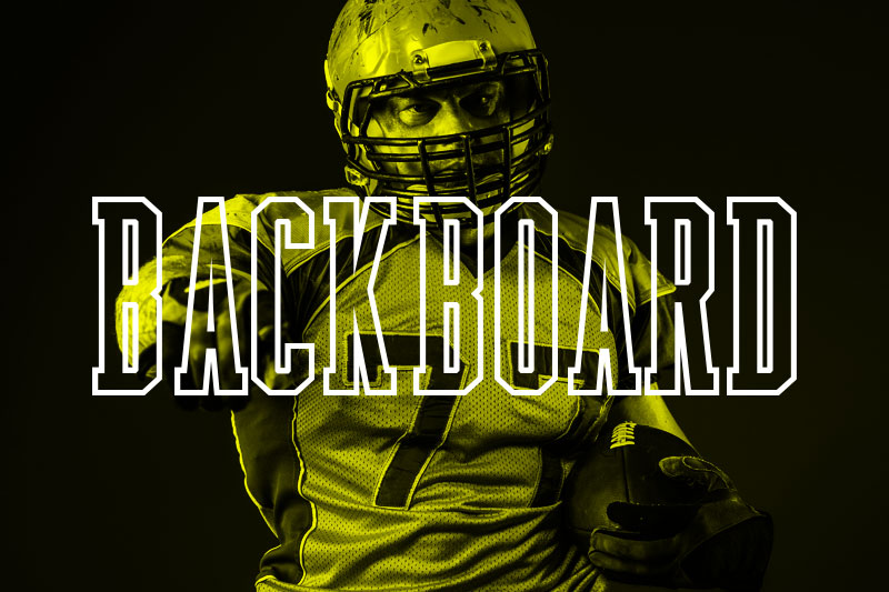 backboard varsity font