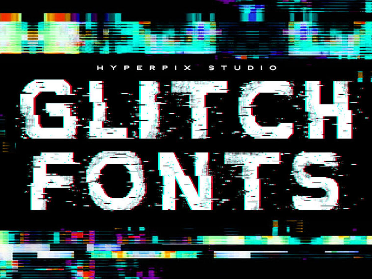 Free Digital Glitch Text Effect (PSD)